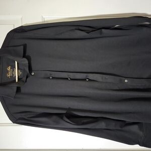 Tasso Elba Black Long-Sleeve Dress Shirt